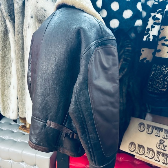 Avirex LTD Winter Flying Bomber Jacket Skeepskin Air Force Uniform USA - 42 - Picture 9 of 14